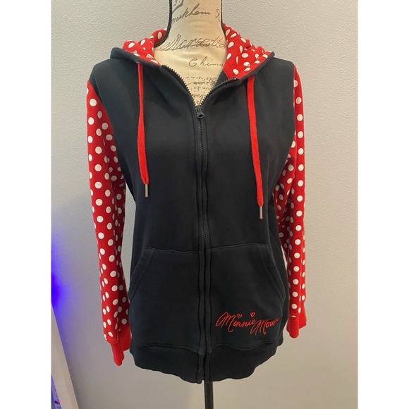 Disney Parks Authentic Original Minnie Mouse hoodie with Ears-women's Size Large - Picture 3 of 16